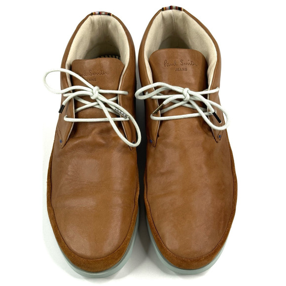 PAUL SMITH JEANS Loomis Men's Chukka Boots Camel Brown Leather Size US7/UK6 - Picture 2 of 12